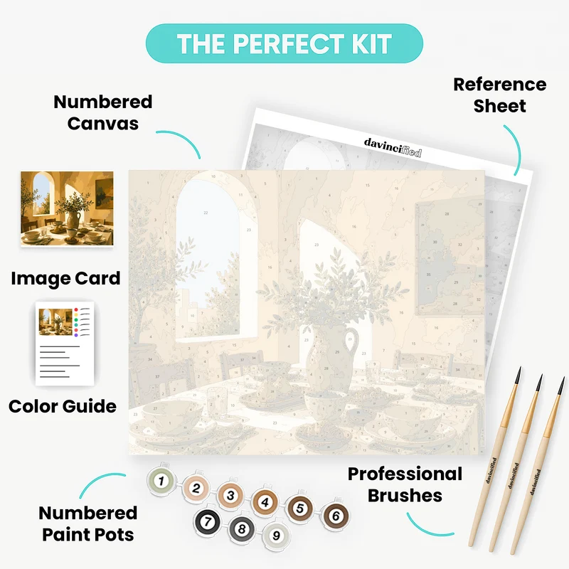 Sunlit Terracotta Brunch - Paint by Numbers Kit