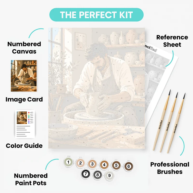 Potter's Wheel Studio - Paint by Numbers Kit