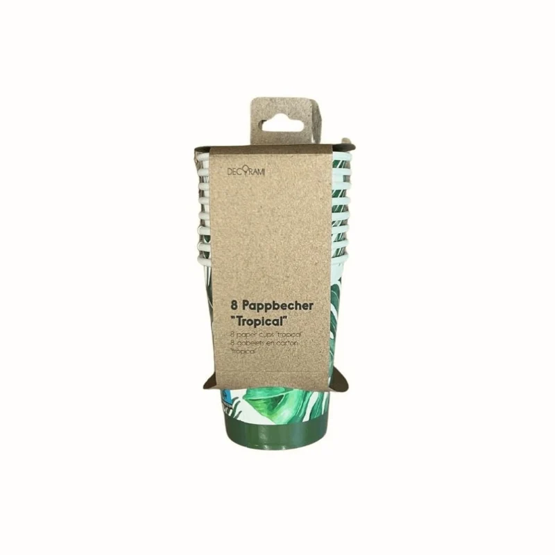 Pappbecher Tropical 8 Stk.