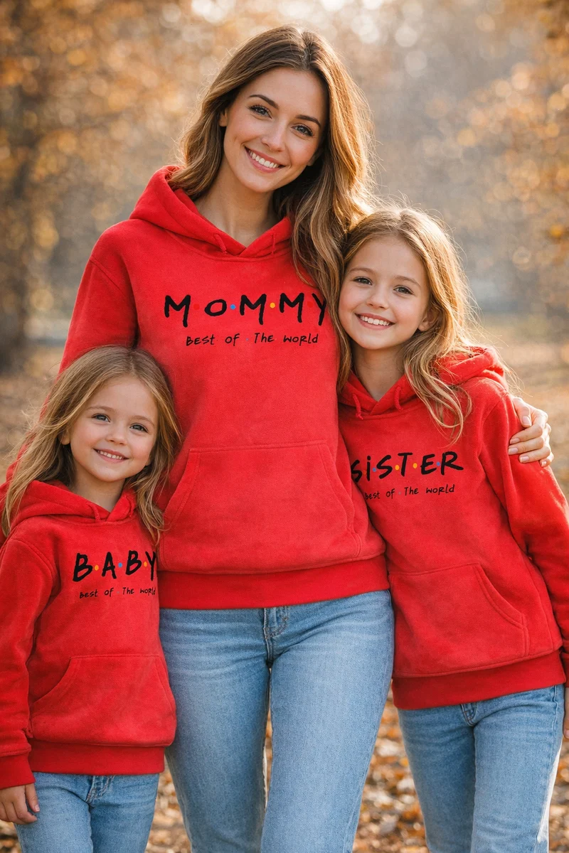 Mutter Tochter Kapuzen Hoody