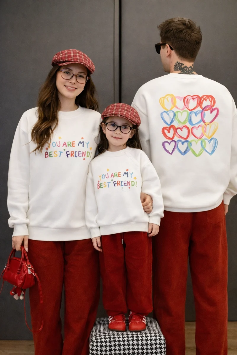 Hoodie Im Partnerlook Druck