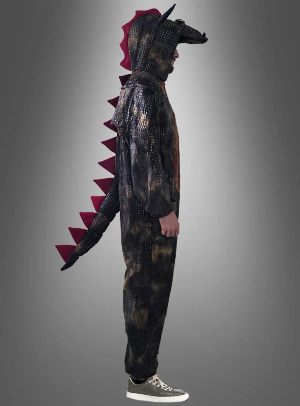 Schwarzer Drachen Overall Erwachsene
