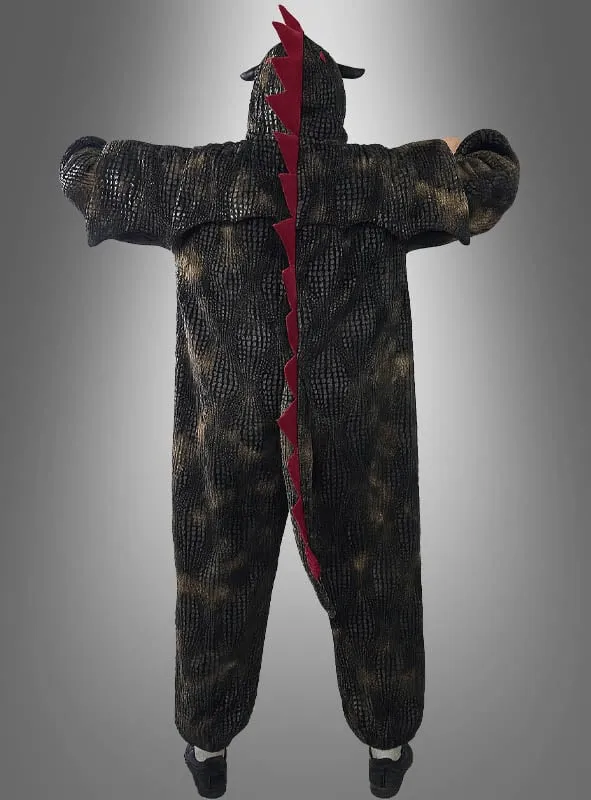 Schwarzer Drachen Overall Erwachsene