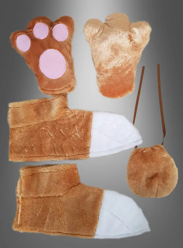 6 teiliges Hasen Maskottchen Set
