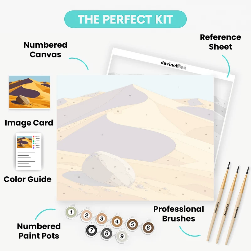 Boulder Among Dunes - Paint by Numbers Kit
