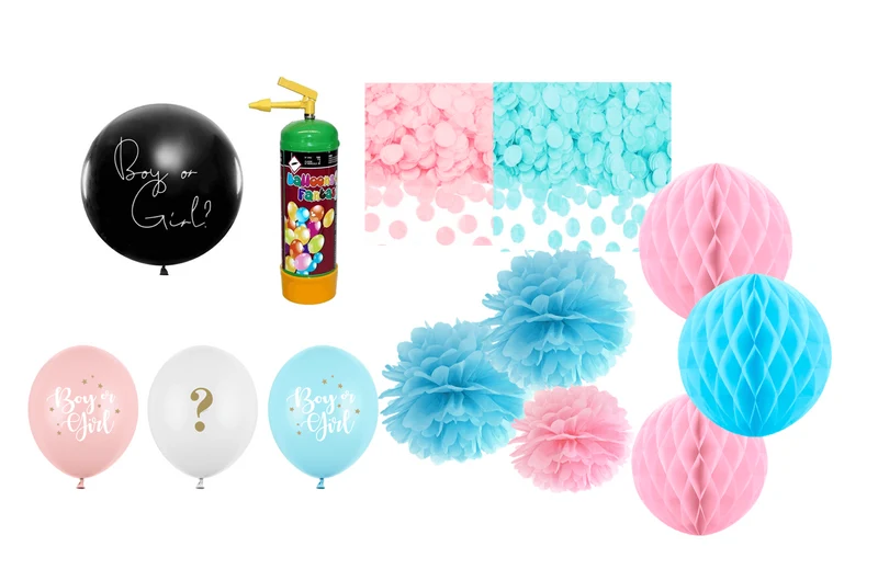 Deko-Gesamtset Gender Reveal