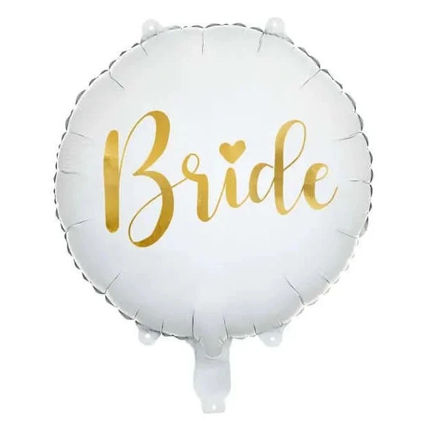 Heliumballon-Geschenk "Bride" Gold