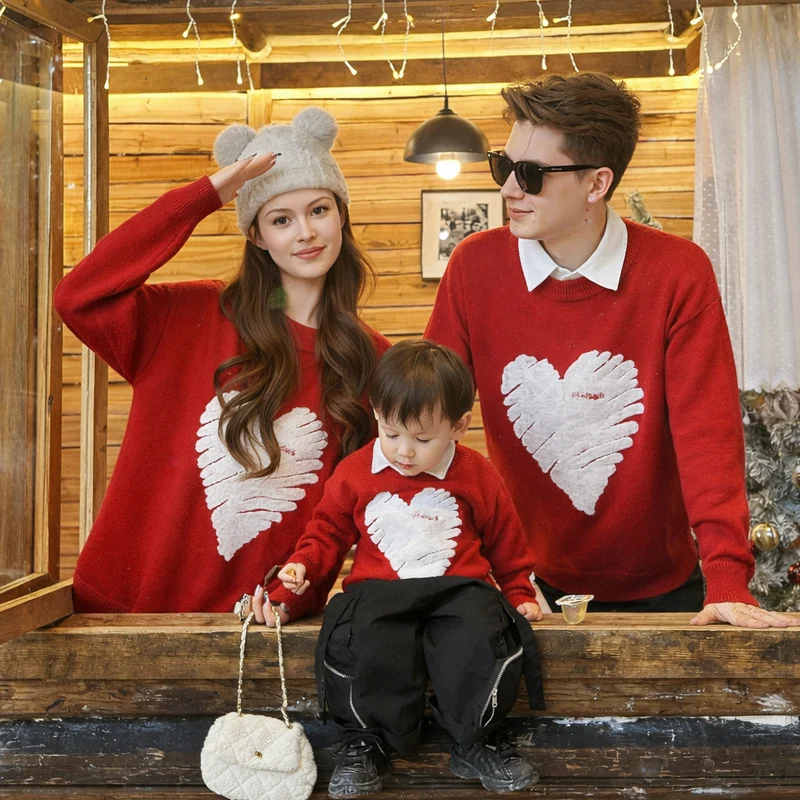 Mutter Sohn Pullover Partnerlook