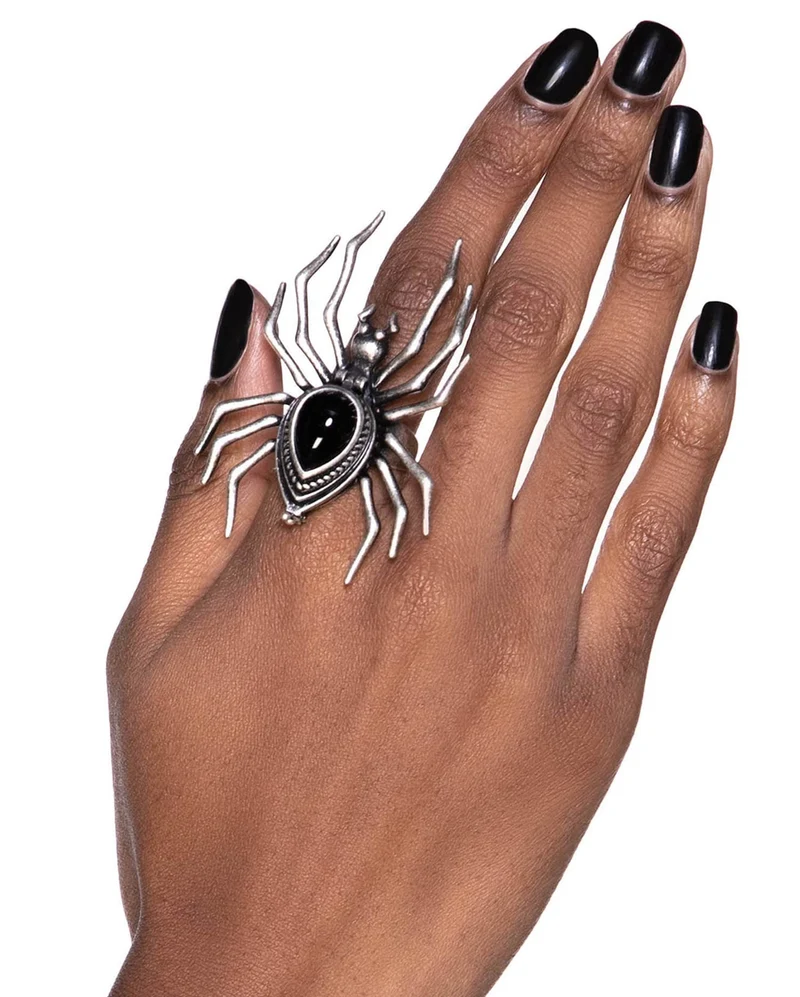 KILLSTAR Schwarze Witwe Giftring