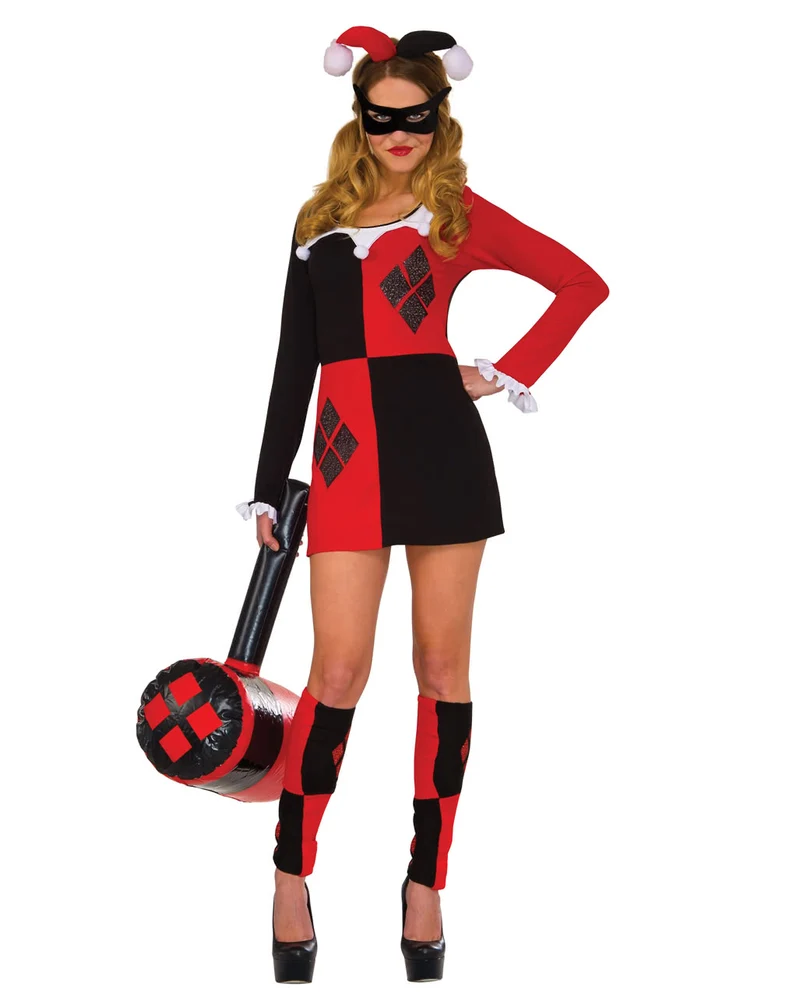 Harley Quinn Mini-Kostümkleid