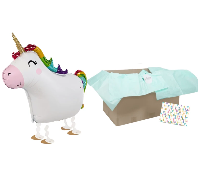 Heliumballon-Geschenk Airwalker Einhorn