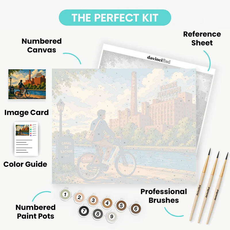 Lachine Canal BIXI - Paint by Numbers Kit
