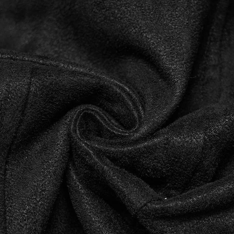 Herrenjacke mit Punk-Ösen und Reißverschluss und Stehkragen