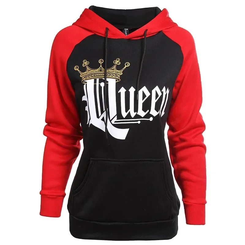 King Und Queen Hoodie Doppelt Schwarz Camouflage