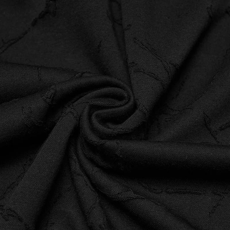 Herren Cyberpunk Rivet Ripped Loose T-Shirt