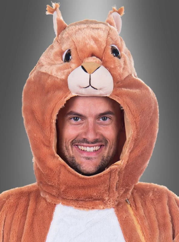 Plüsch Eichhörnchen Maske und Schwanz waschbar