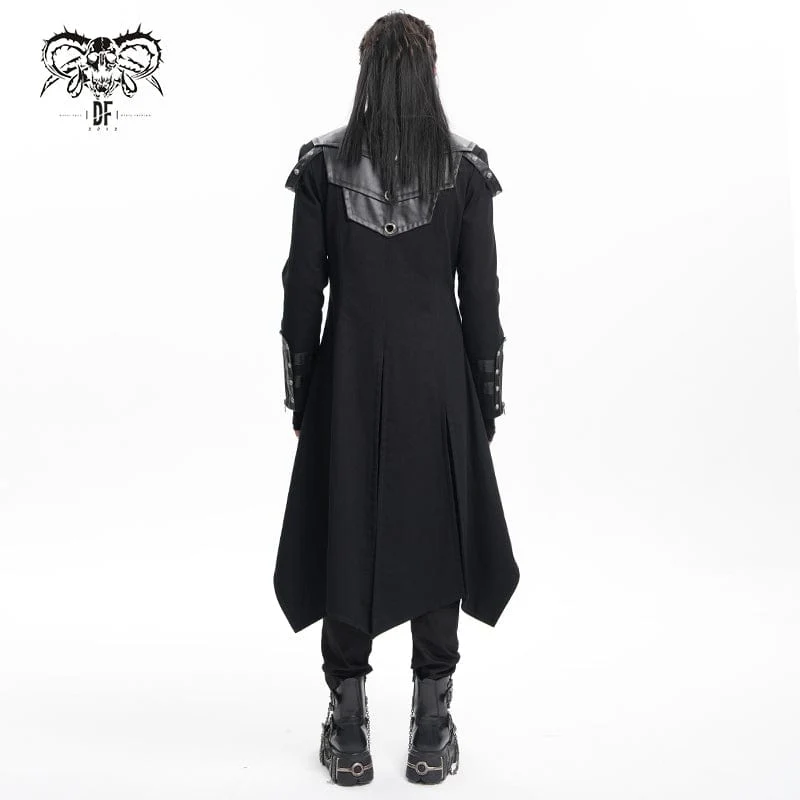 Gothic-Mantel mit Ösen und Schnalle für Herren