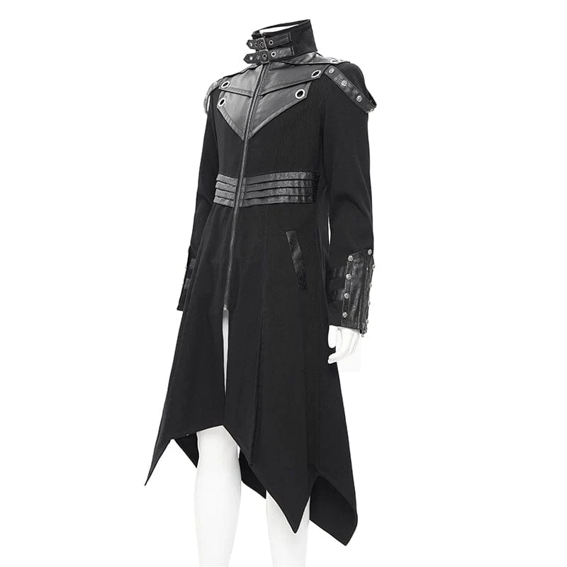 Gothic-Mantel mit Ösen und Schnalle für Herren
