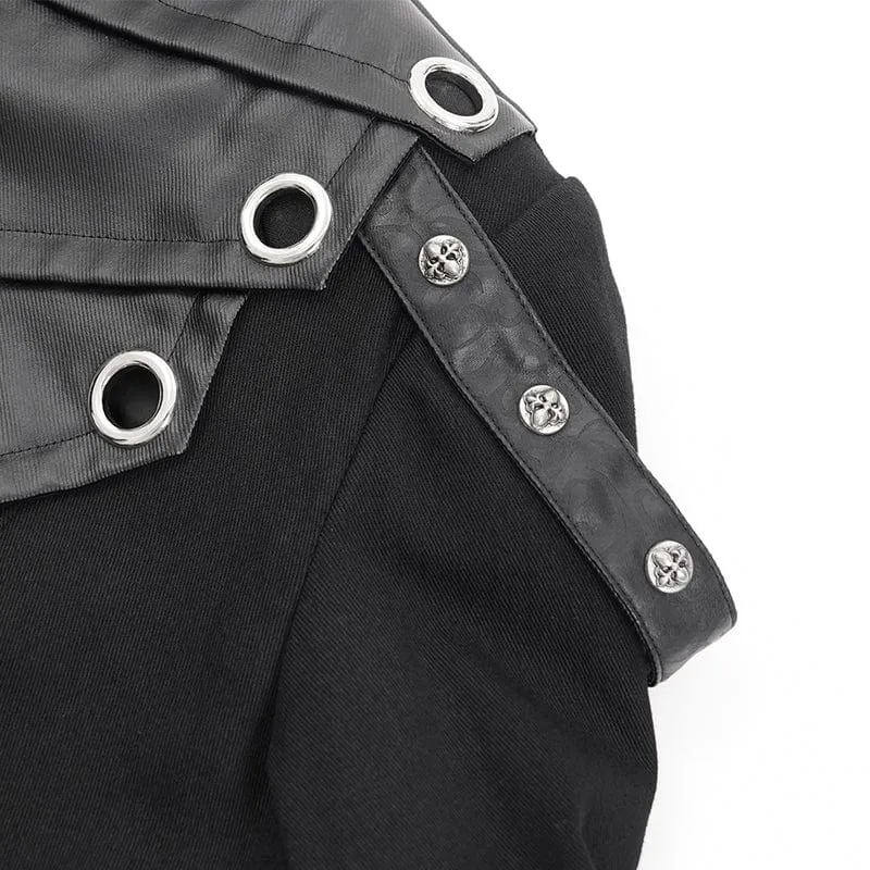 Gothic-Mantel mit Ösen und Schnalle für Herren