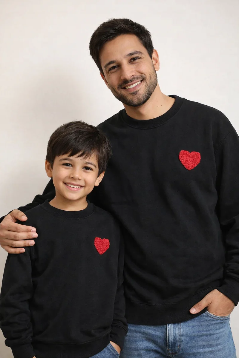 Partnerlook Vater Sohn Pullover