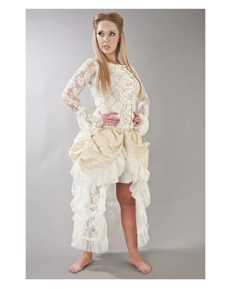 Burleska Spitzenrock Elvira beige