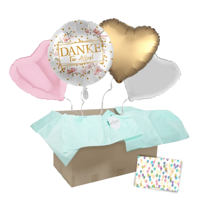 Heliumballon-Geschenk "Danke Für Alles!"