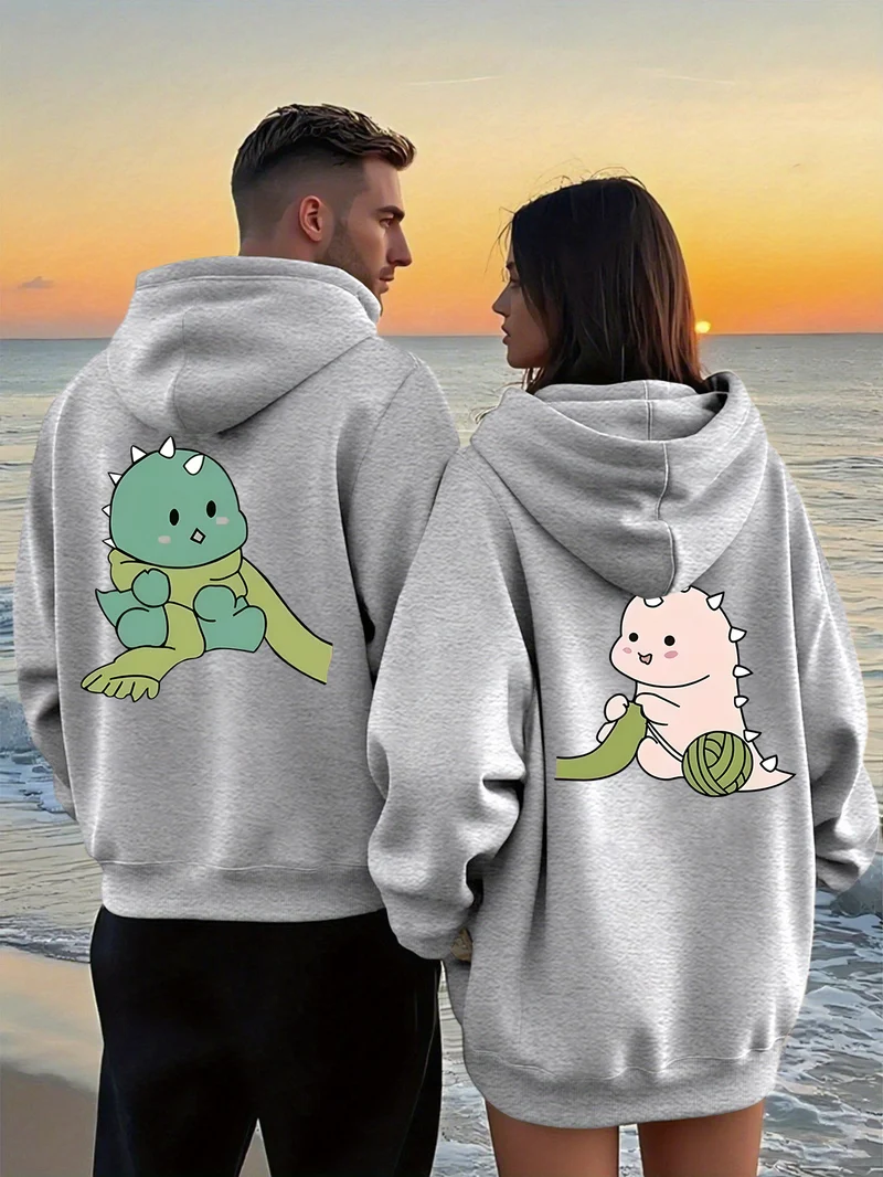 Matching Dino Hoodies
