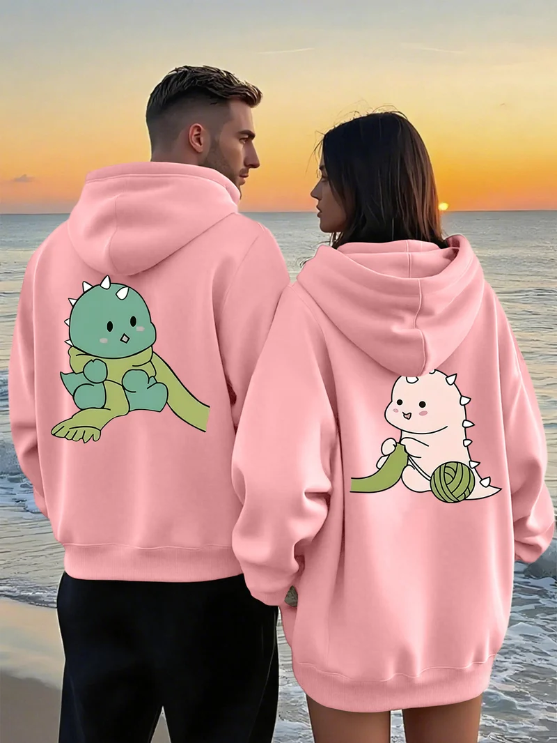Matching Dino Hoodies