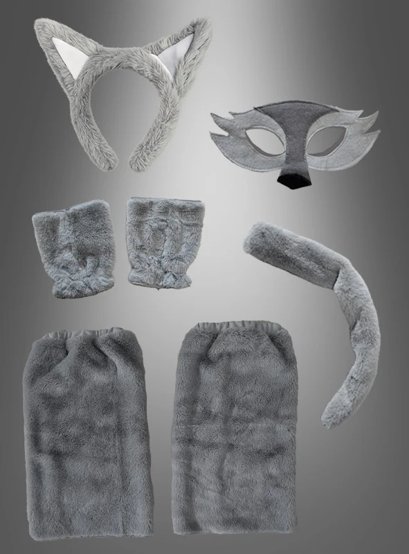 Deluxe Wolf Set Tierkostüm 7-teilig