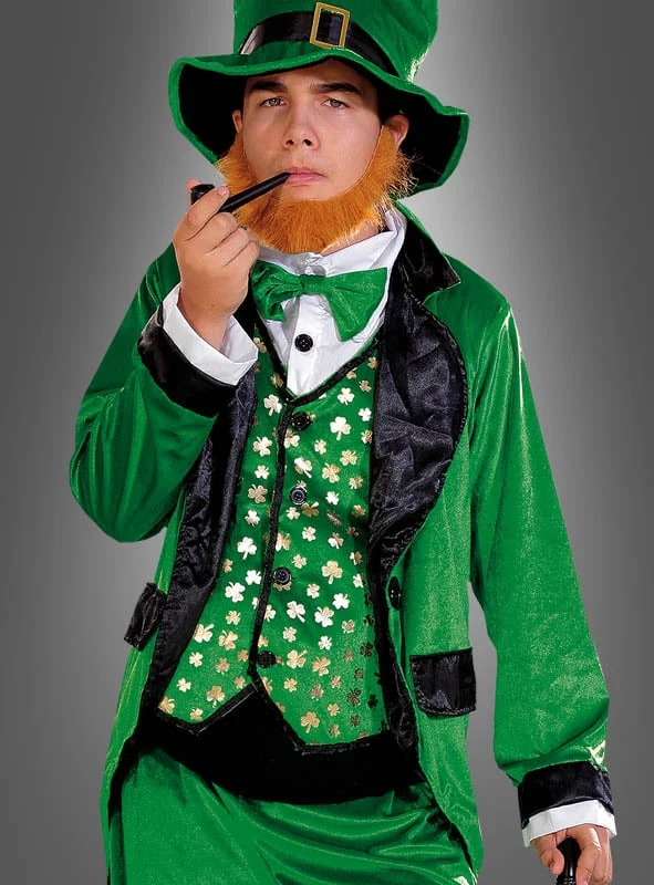 Irischer Kobold Kostüm Leprechaun grün