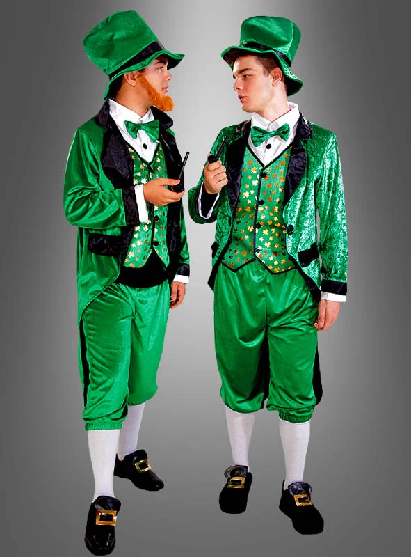 Irischer Kobold Kostüm Leprechaun grün