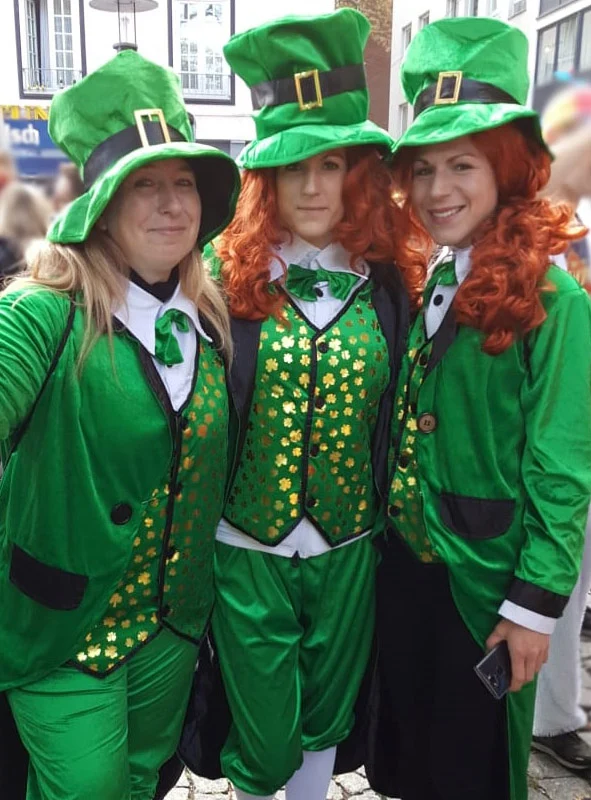 Irischer Kobold Kostüm Leprechaun grün