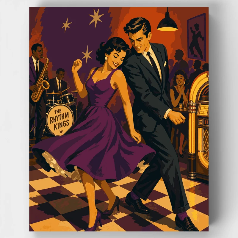 Rhythm Kings Dance Night - Paint by Numbers Kit