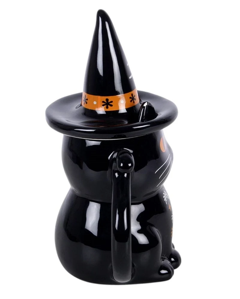 Frightful Folk – Becher mit Deckel „Schwarze Katze“ 19cm