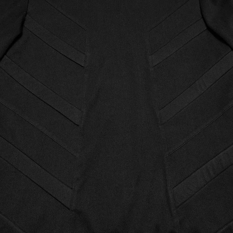 Minimalistischer Cyberpunk-Hoodie mit Schnallenriemen für Herren