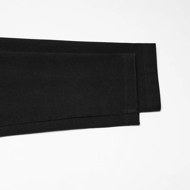 Minimalistischer Cyberpunk-Hoodie mit Schnallenriemen für Herren