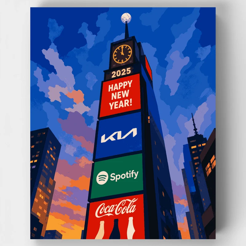 New Year's Eve Countdown - Paint by Numbers Kit