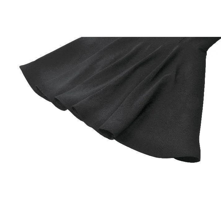 Gothic-Kleid für Damen mit Puppenkragen, zweiteiliges, langärmeliges Kleid mit Faux-Effekt, Abschlusskleid