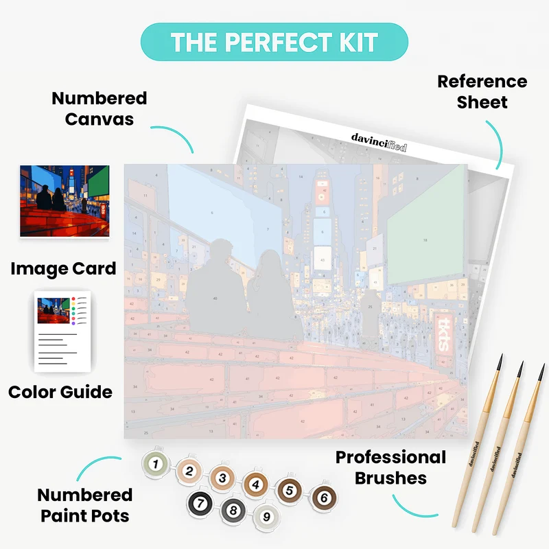 TKTS Red Steps - Paint by Numbers Kit