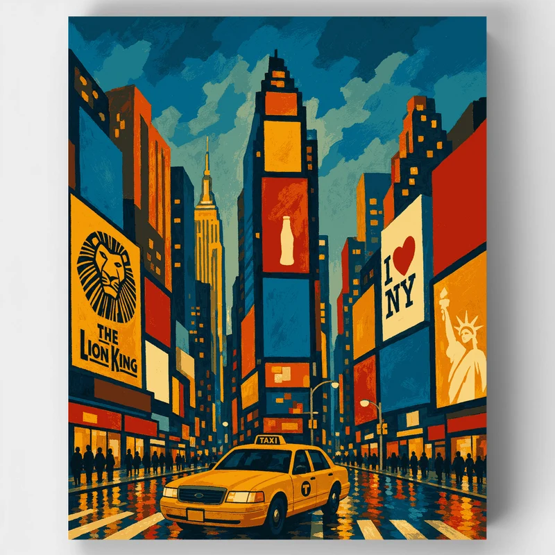 Times Square Marquee - Paint by Numbers Kit