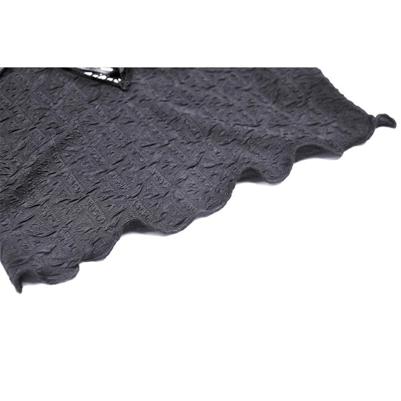 Gothic Off-Shoulder-Crop-Top mit ausgestellten Ärmeln für Damen