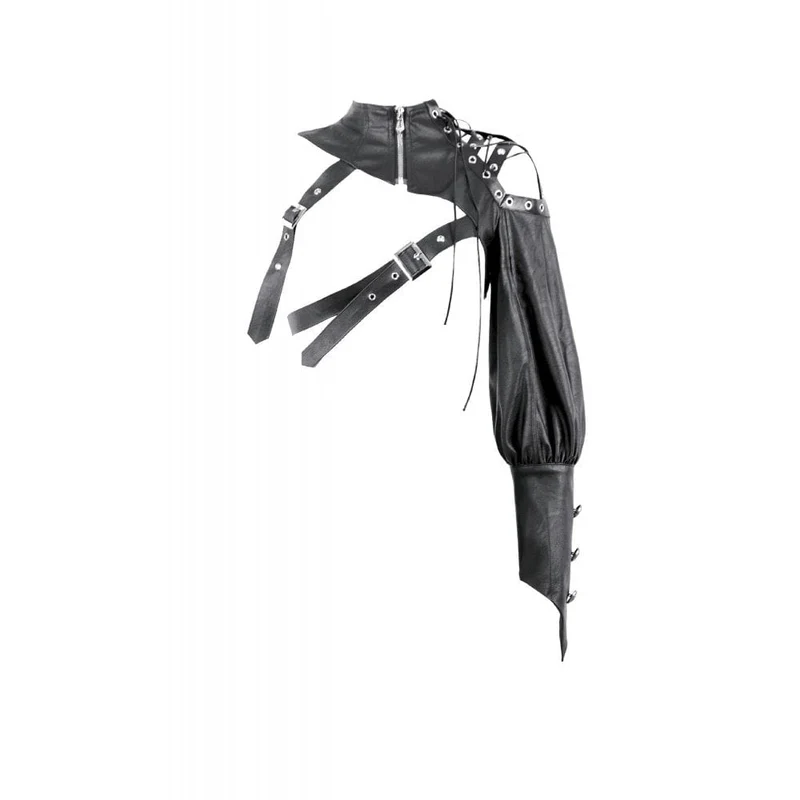 Punk-Umhang mit asymmetrischem Schnallenriemen und Cut-Outs für Damen