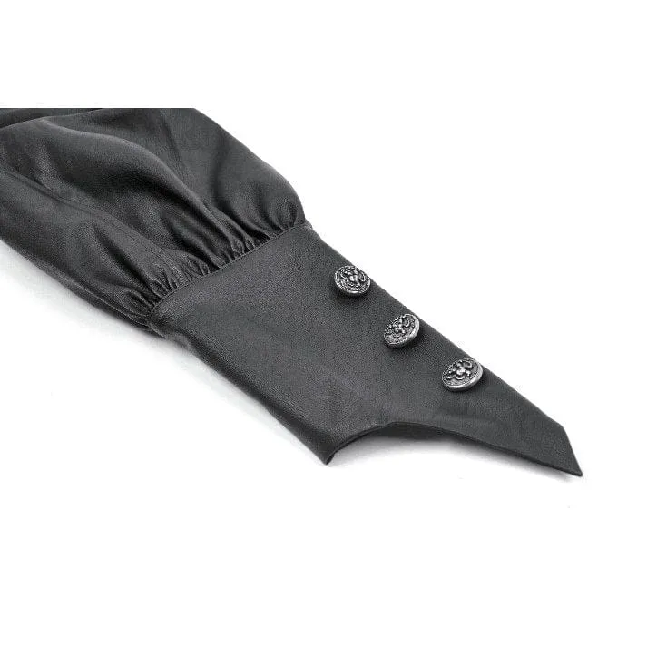 Punk-Umhang mit asymmetrischem Schnallenriemen und Cut-Outs für Damen