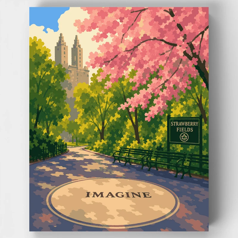 Imagine Mosaic, Strawberry Fields - Paint by Numbers Kit