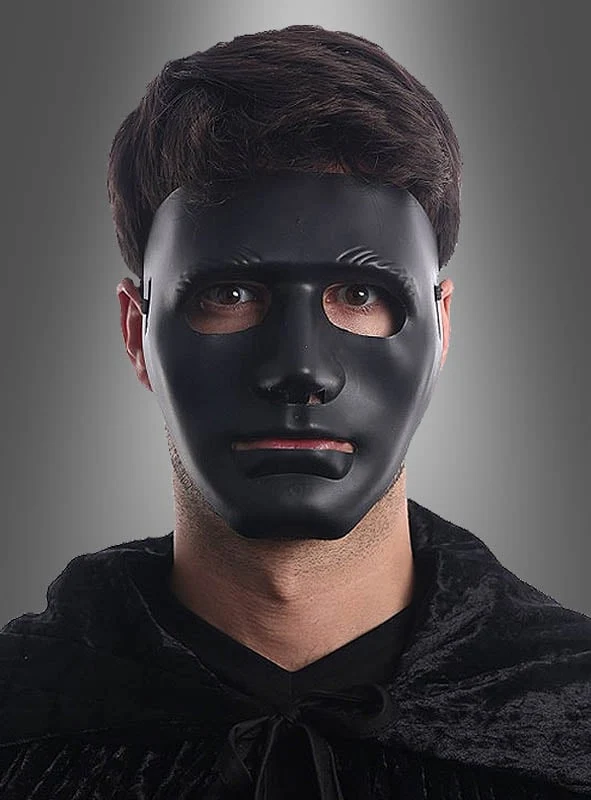 Neutrale Gesichtsmaske schwarz oder weiß