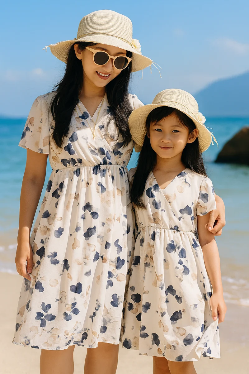 bio kleid mädchen mama