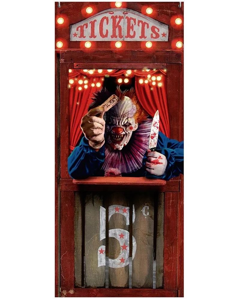 Tür Deko Horror Clown Halloween Circus
