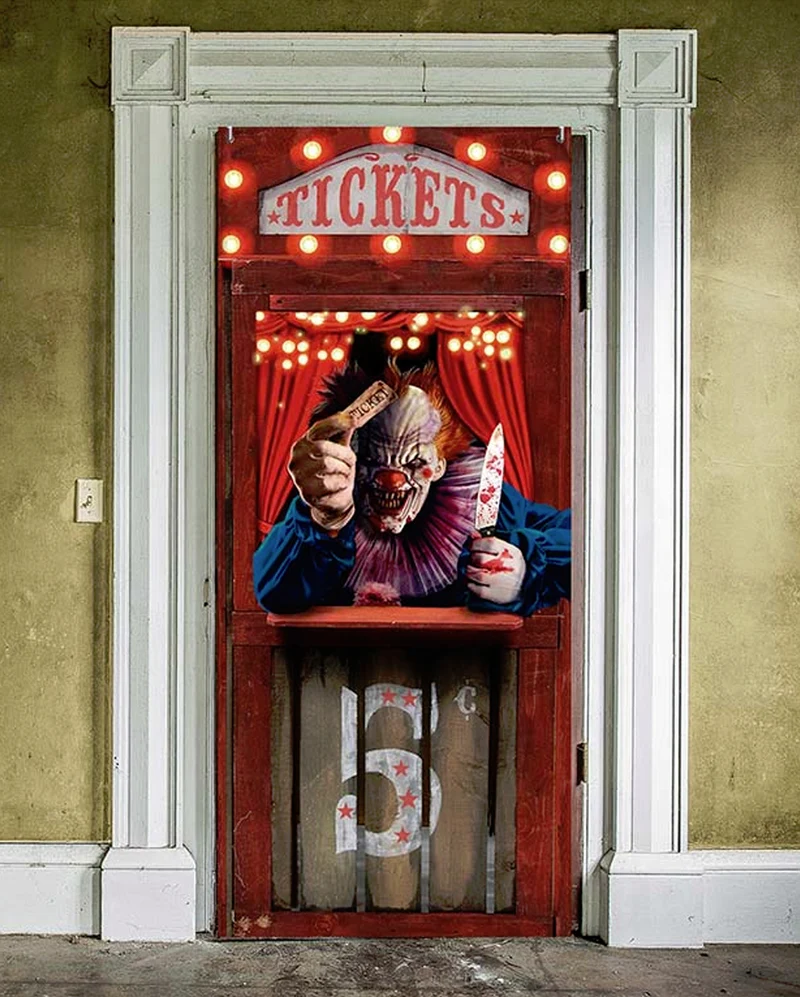 Tür Deko Horror Clown Halloween Circus