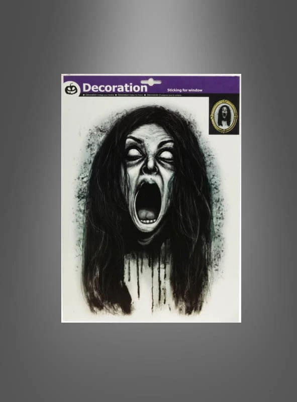 Fensterbilder Skelett oder Geist Halloweendeko 40cm