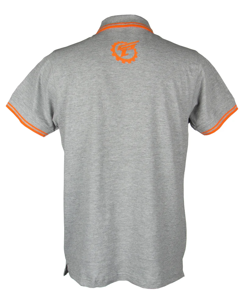 Shockers Lasertag Herren Poloshirt grau-orange